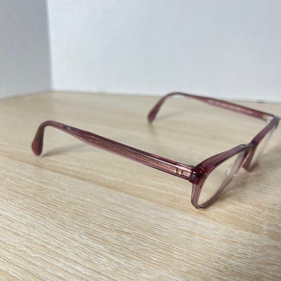 Oliver Peoples OV5224 1656 Ashton Eyeglasses Pink Translucent FRAMES 46-17-140 main image 7